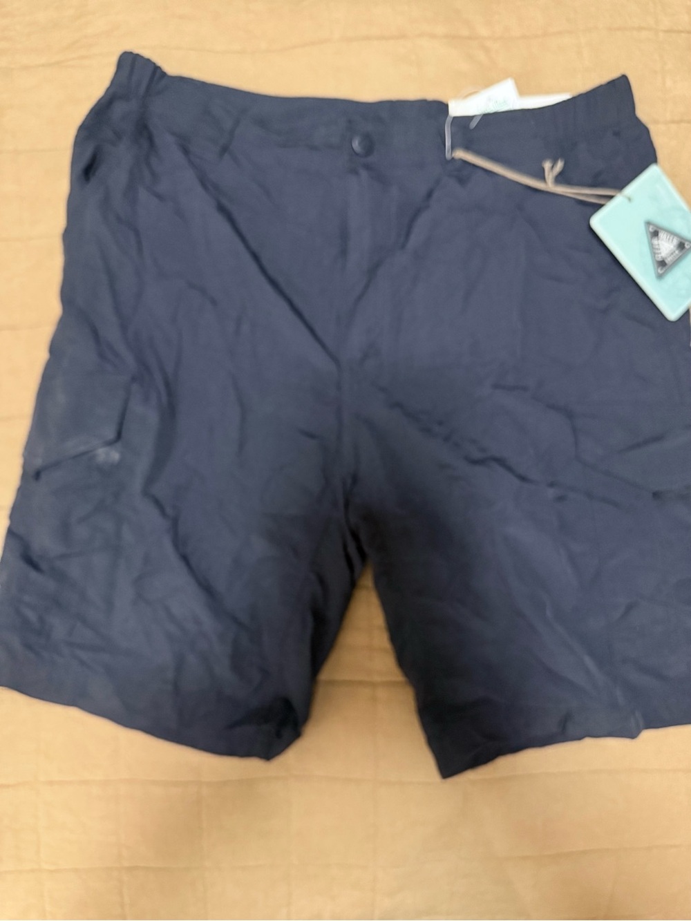 Men's Navy Cargo Shorts with Utility Pockets